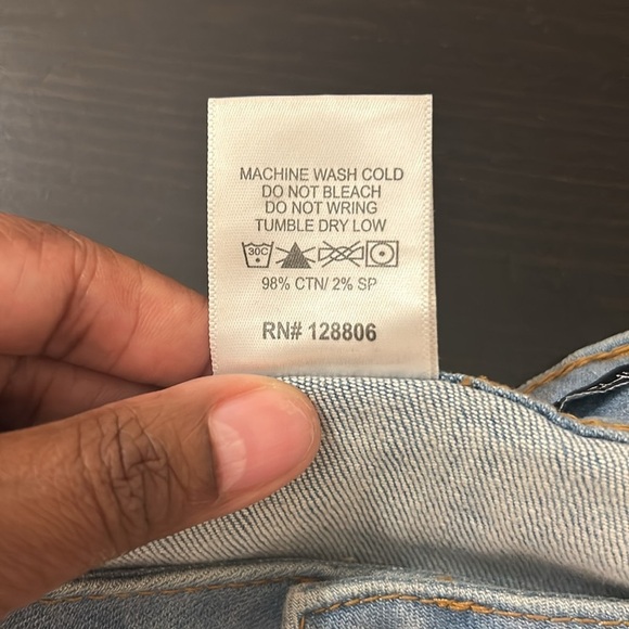 Fashion Nova distressed skinny blue jeans denim Women’s Size 14 Plus - Picture 5 of 7